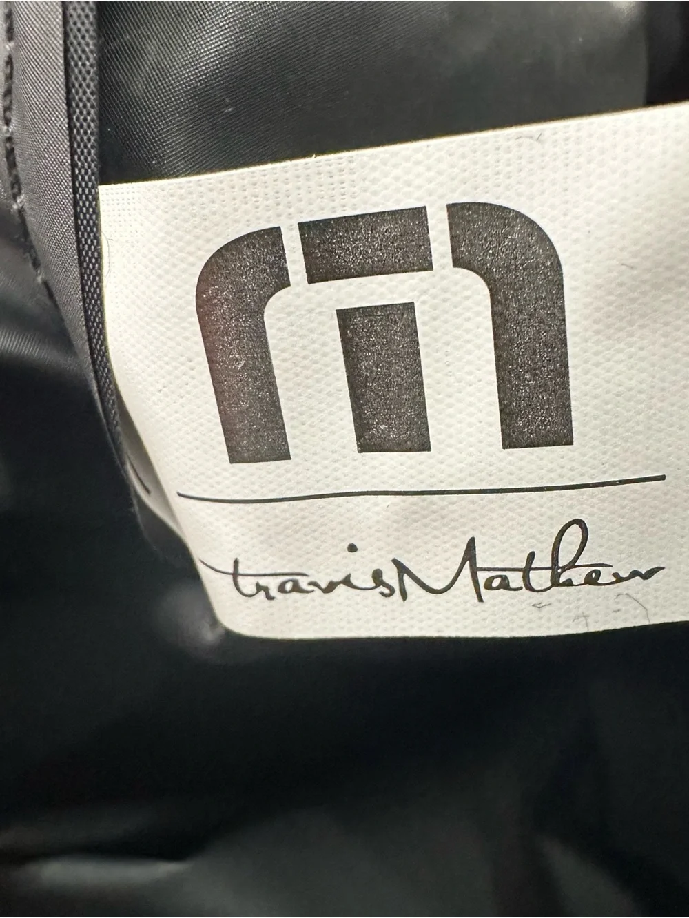 Travis Mathew Black Drawstring Gym Sack